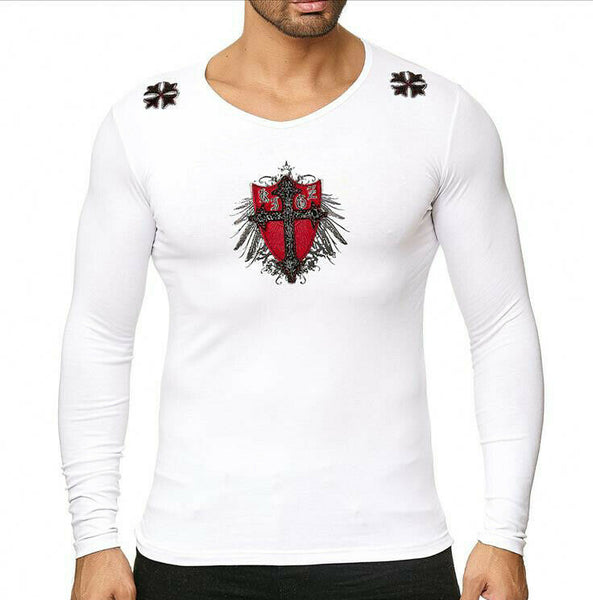 Long Sleeve Shirt mit Kreuz-Design