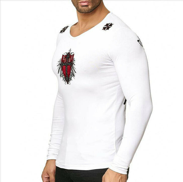 Long Sleeve Shirt mit Kreuz-Design