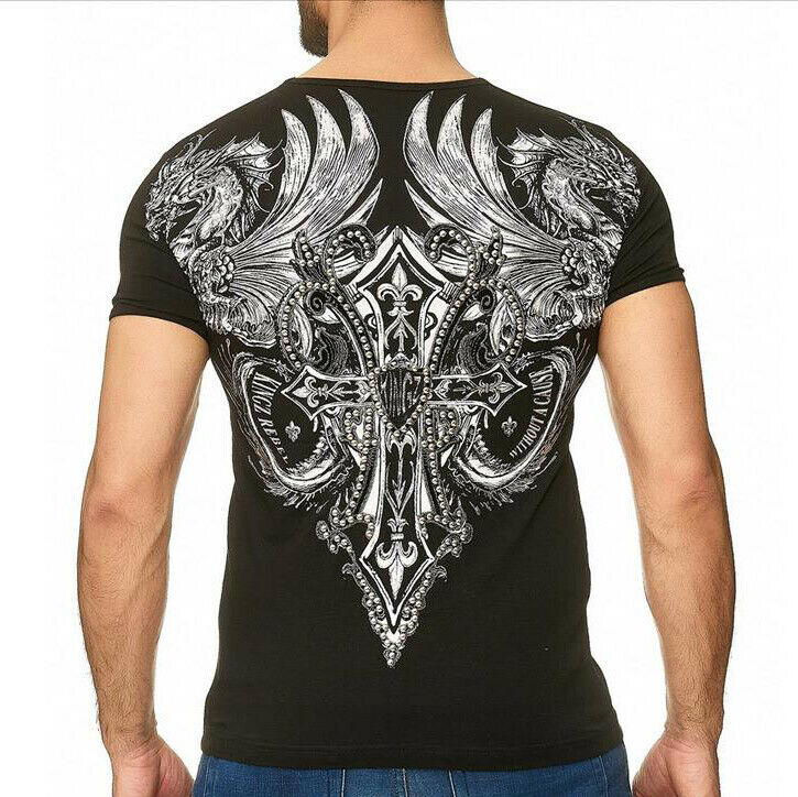 Dragon Printed Black T-Shirt