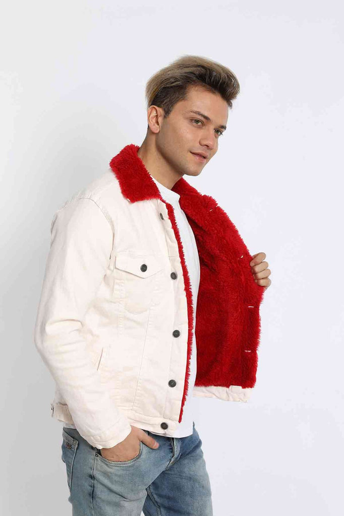 Buy Ecko Unltd Men Red Solid Denim Jacket - Jackets for Men 7578960 | Myntra